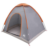 Camping Tent with Roof Grey and Orange 190 x 140 x 105 cm 42028629