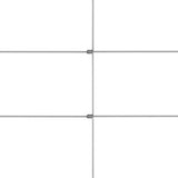 Garden Fence Galvanised Steel 50x1.25 m Silver 149514