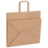 Paper Bags 250 pcs with Handles Brown 32x22x28 cm 4101820