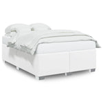 Bed Frame without Mattress White Full Faux Leather 3284580