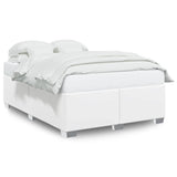 Bed Frame without Mattress White Full Faux Leather 3284580