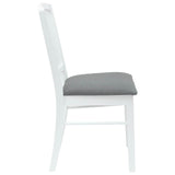 Dining Chairs 2 pcs White 50 x 52.5 x 91 cm Solid Rubber Wood 42020451