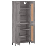 Highboard Grey Sonoma 69.5x34x180 cm Engineered Wood 3199703