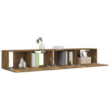 2 Piece TV Cabinet Set Smoked Oak Engineered Wood 3120281
