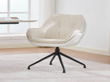 Home office chair, artificial leather armchair, low-seat vanity chair Ideal for living room and W5807P482546