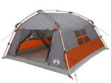 Instant Tent Water-resistant 2-Person Grey and Orange 42042264