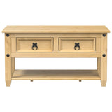 Coffee Table with Drawers Corona 85x50x45 cm Solid Wood Pine 4002772