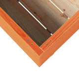Garden Planter Wax Brown 70x40x72.5 cm Solid Wood Pine 3282591