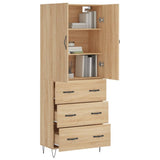 Highboard Sonoma Oak 69,5x34x180 cm Engineered Wood 3198084
