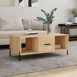 Coffee Table Sonoma Oak 102x50x40 cm Engineered Wood 829311