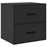 ZNTS Wall-mounted Bedside Cabinet Black 40x31x39.5 cm 848724