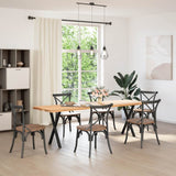 Dining Table Legs X-Shaped 2 pcs Black 57x cm Steel 4012912