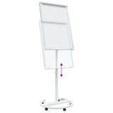Magnetic Whiteboard Grey and White 62 x 62.5 x 197 cm EPS 42019278