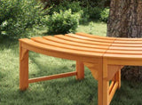 Tree Bench Natural 160 x 80 x 45cm Solid Eucalyptus Wood 4108060