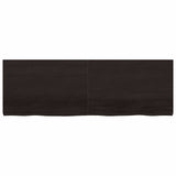 Bathroom Countertop Dark Brown 180x60x cm Treated Solid Wood 3156264