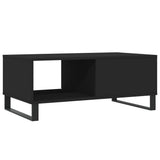 Coffee Table Black 90x50x36.5 cm Engineered Wood 830573