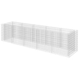 Gabion Raised Bed Galvanised Steel 450x90x100 cm 143552