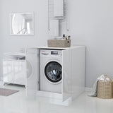 ZNTS Washing Machine Cabinet High Gloss White 71x71.5x91.5 cm 808401