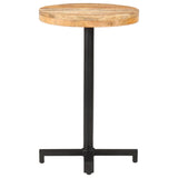Bistro Table Round 50x75 cm Rough Mango Wood 320263