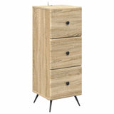 Drawer Cabinet Sonoma Oak 33 x 34.5 x 90 cm Engineered Wood 895537
