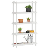 Shelving Unit 5-Tier 100 x 40 x 177 cm PP White 8011754