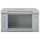 Network Cabinet with Storage Grey 53 x 45 x 30 cm Steel 42017649