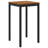 Garden Bar Table Natural and Black 60 x 60.5 x 105 cm 901331