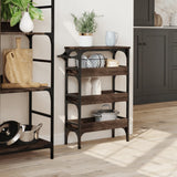 Kitchen Trolley Brown Oak 53x20x76 cm Engineered Wood 842355