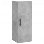 Highboard Concrete Grey 34.5x34x180 cm Engineered Wood 3199133