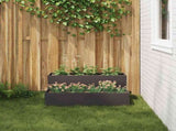 Garden Planter Black 100 x 60 x 45 cm Cold-rolled Steel 865869