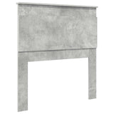 Headboard with Headboard Concrete Grey 80 cm Engineered Wood 887492