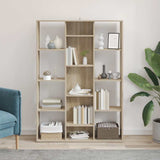 Room Divider/Book Cabinet Sonoma Oak 100x24x140 cm Engineered Wood 800444