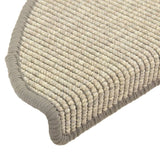 Stair Mats 15 pcs 65x21x4 cm Silver Half Round Large 326901