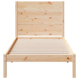 Extra Long Bed Frame without Mattress 90x210 cm Solid Wood 3309267