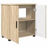 Bathroom Furniture Set 3 pcs Sonoma Oak Engineered wood & Metal 3392955