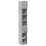 Slim Storage Cabinet Grey Sonoma 30x42.5x225 cm Engineered Wood 3281271