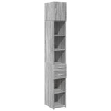 Slim Storage Cabinet Grey Sonoma 30x42.5x225 cm Engineered Wood 3281271