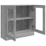 Vitrine Cabinet Grey Sonoma 82,5x30,5x80 cm Engineered Wood 815616