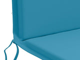 High Back Chair Cushion GEMERT 2 pcs 100% Polyester Light Blue 945750