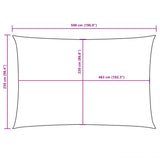 Sunshade Sail Oxford Fabric Rectangular 2.5x5 m Red 135649