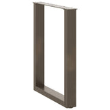 Dining Table Legs U-Shaped 3 pcs Natural Steel 70x cm Steel 4013203