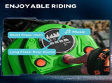 24V Electric Motorbike with Twist Grip Throttle, Music, Horn, 12" Pneumatic Tyres, 16km/h Max Speed T3398P348401