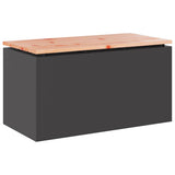 Garden Bench Black 80 x 40 x43 cm Steel 874898