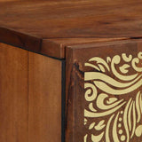 Wall Cabinet Honey Brown 38 x 33 x 48 cm Solid Mango Wood 4018756