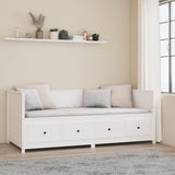 Day Bed without Mattress White 90x200 cm Solid Wood Pine 820902