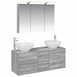 Bathroom Furniture Set 4 pcs Grey Sonoma 3406980