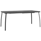 Garden Dining Set Anthracite Steel Medium Stackable 3187971