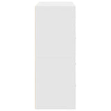 Cabinets with 2 Drawers 2 pcs White 60x31x40 cm Engineered Wood 858822