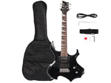 Flame Electric Guitar HSH Pickup Shaped Electric Guitar Pack Strap Picks Shake Cable Wrench Tool 32867215