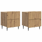 Bedside Cabinet 2 pcs Artisan Oak 43 x 34.5 x 49.5 cm 894314